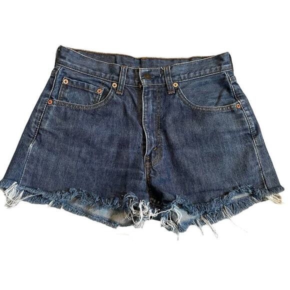 Vintage Levi’s 512 high rise cut off denim jean shorts - Picture 1 of 8